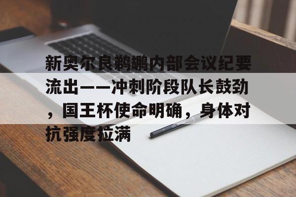开云体育运营团队-新奥尔良鹈鹕内部会议纪要流出——冲刺阶段队长鼓劲，国王杯使命明确，身体对抗强度拉满的简单介绍